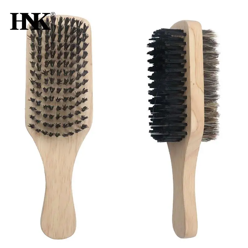 1PC Eco Friendly Boar Bristle Men's Shaving Brush Portable Barber Natural Beard Brush For Facial Cleaning Mustache Tools