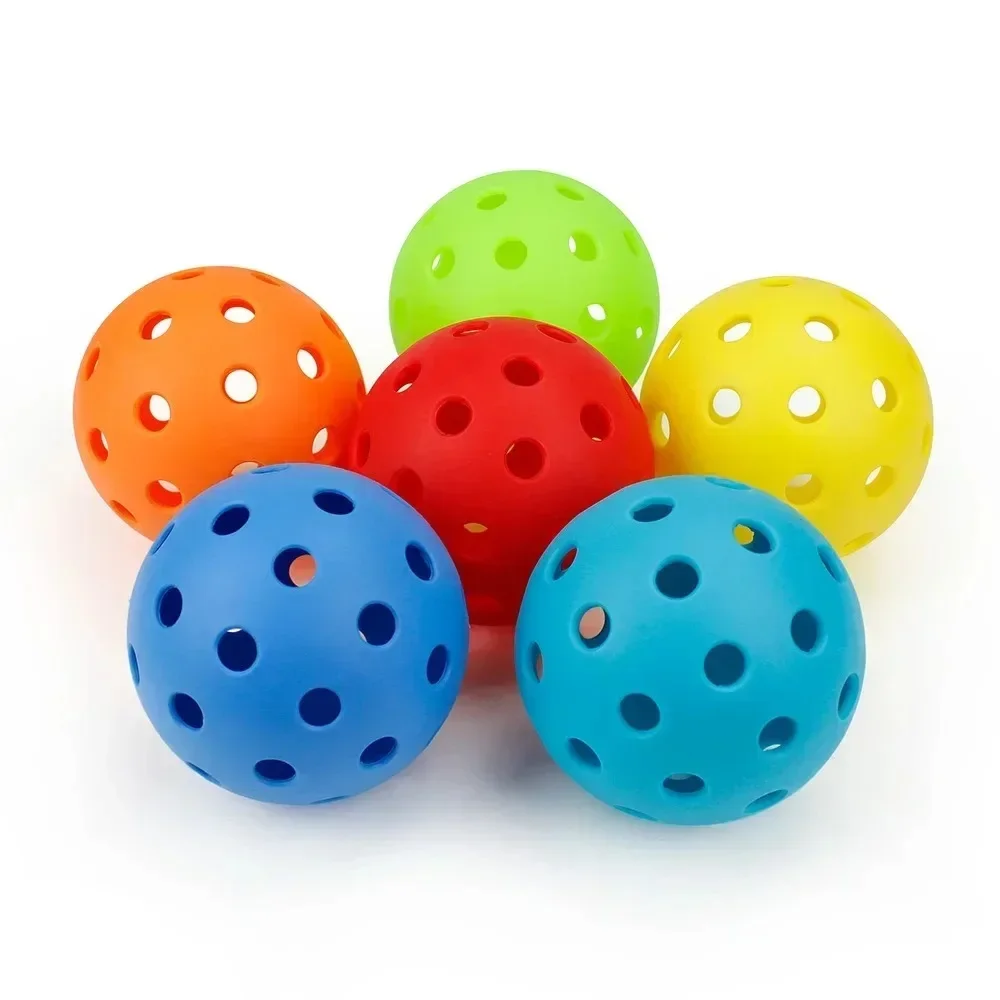 12Pieces,40 Holes Injection Molded & 48 Holes Rotomolded Pickleball Balls,Franklin Style Professional Training Pickleball Set