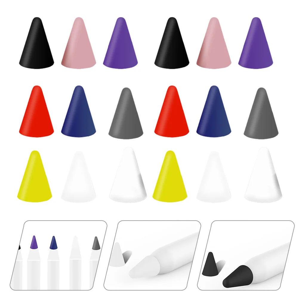 45 Pcs Cover Stylus Pen Case Tips Lead Pencils Silicone Nibs for Handwriting Protector