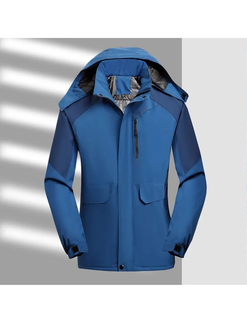 

Новая мужская рабочая куртка из хлопка, теплая зимняя куртка свободного кроя, повседневная, из полиэфирного волокна, стандартный размер