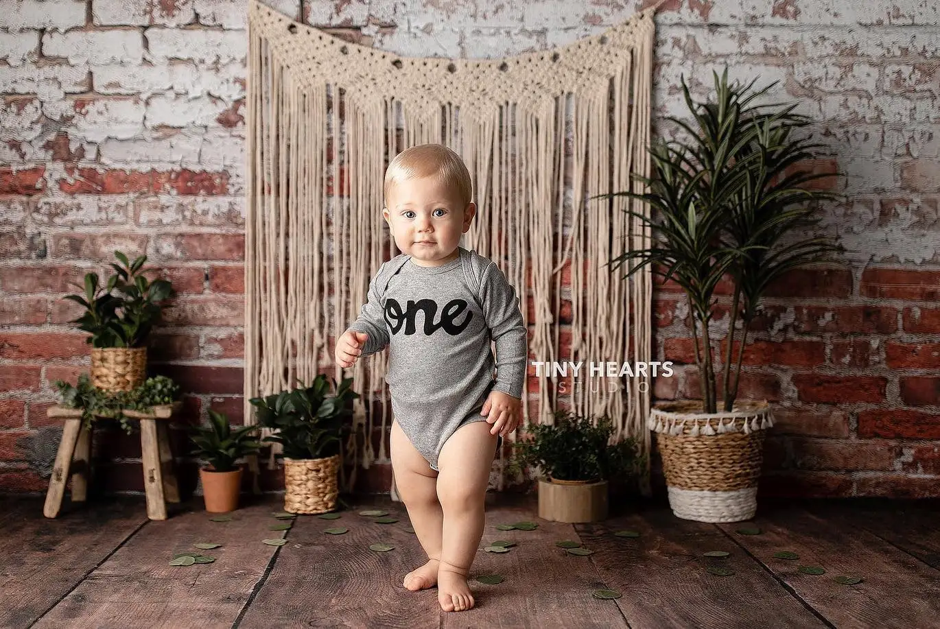 خلفية جدار من الطوب القديم للأطفال حديثي الولادة صورة التصوير راية الكبار الأسرة الفن صورة خلفية استوديو الدعائم #4