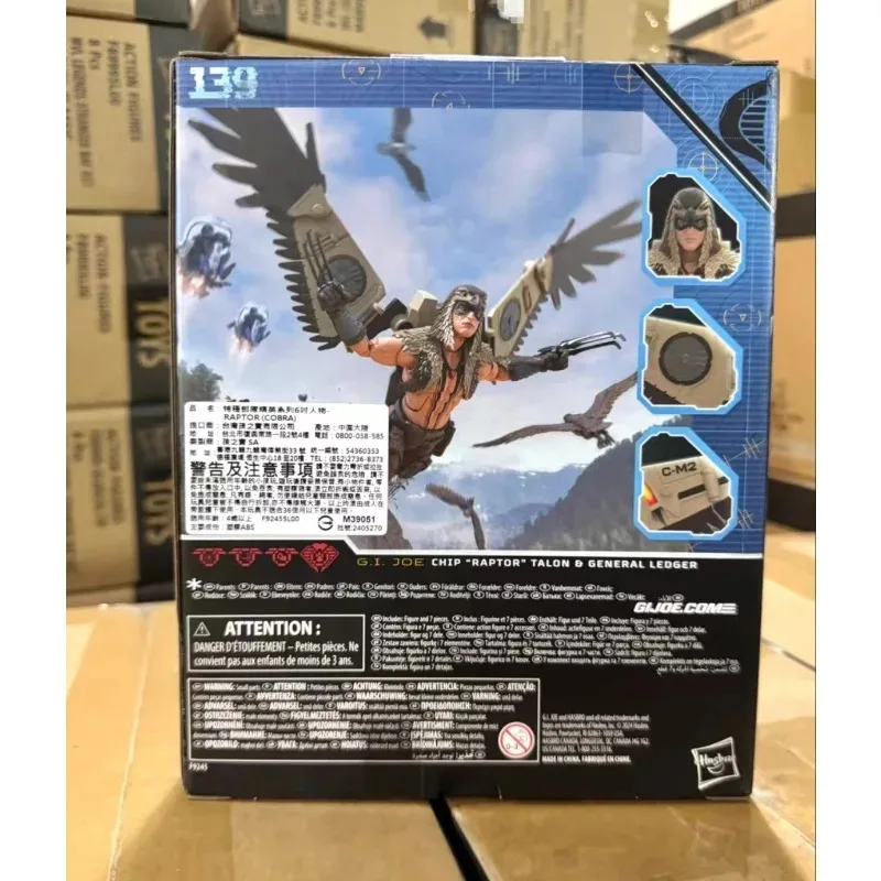 新品オリジナル ハズブロ G.I. ジョー・クラシファイド・シリーズ # 139 チップ「ラプター」タロン＆ジェネラル・レジャー 15cm アクションフィギュア オリジナル玩具モデル