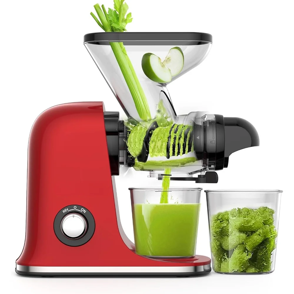 

Juicer Machines Cold Press, Compact Design To Extract Juice From Fruits and Vegetables, Dual Mouth Juicer