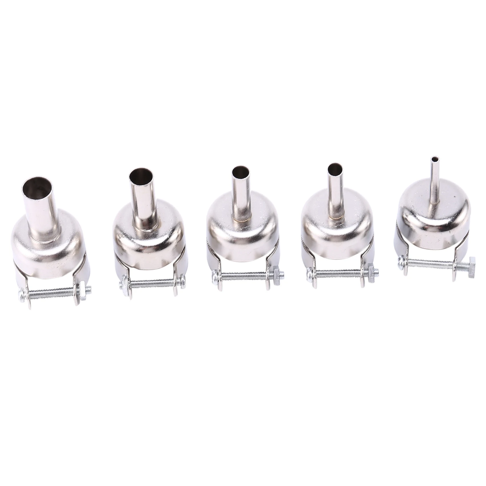 5 PCS Hot Air- Nozzle Universal Nozzle for 850 852D 898 858 Soldering Station Attachments