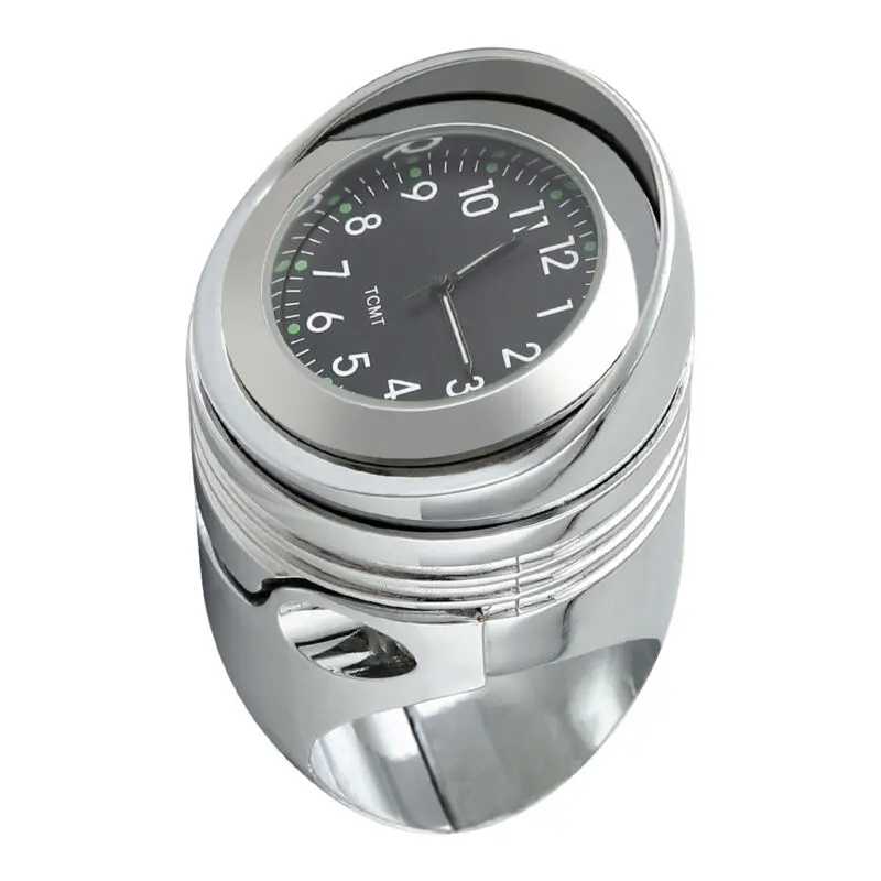 

Хромированное универсальное крепление для часов на руль мотоцикла 1, 1/4 дюйма 1,25 дюйма для Harley Chopper Yamaha Honda Cruiser, велосипеды на заказ