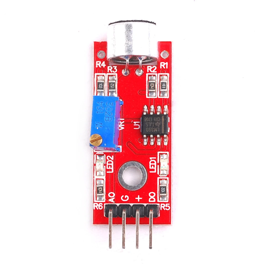 High Sensitivity Sound Sensor Detection Module Sensor Module Signal Output Indication DC 4-6V LM393 for Voice Controlled Lights