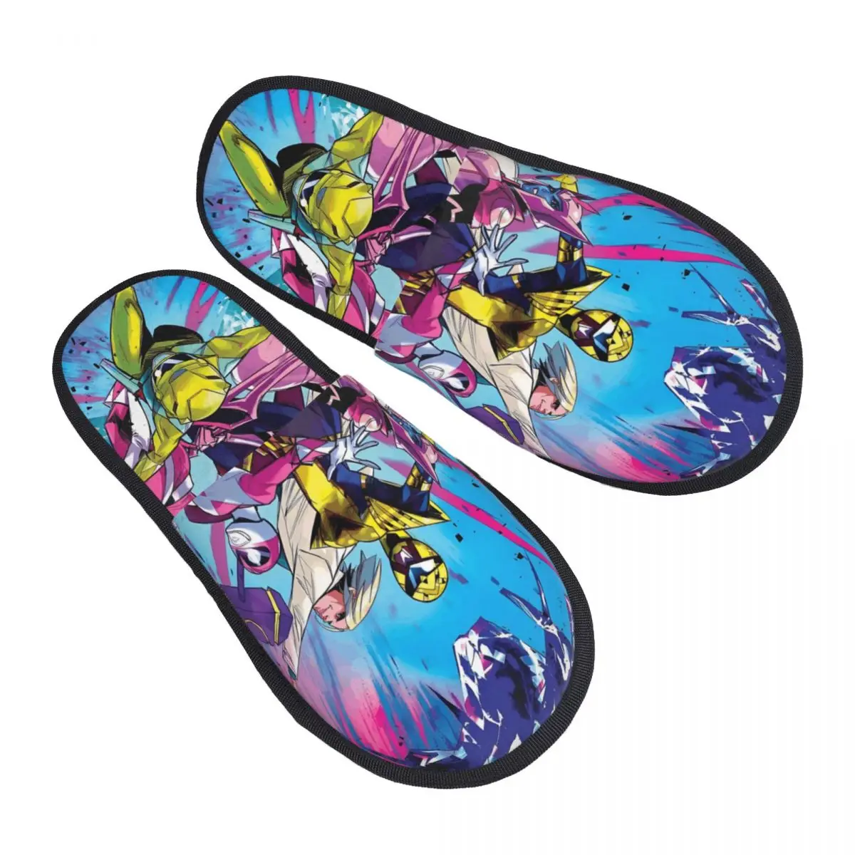 

Custom Print Women S-Supers S-Sentais Comic House Slippers Cozy Warm Classical Memory Foam Fluffy Slipper Indoor Outdoor Shoes
