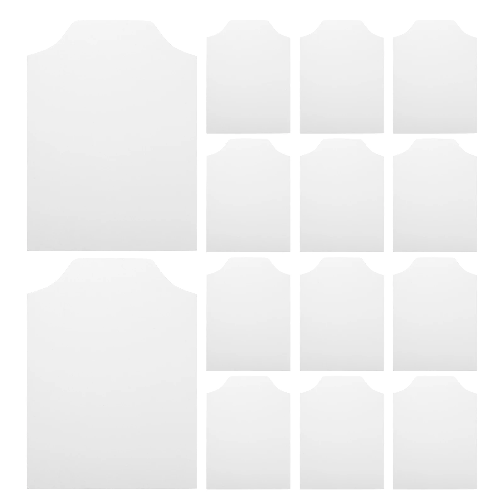 

100pcs Clothing Packaging Paper Shirt Inserts 250g Double Sided White Cardboard Anti Wrinkle T Shirts Folding Support 22x30 DIY