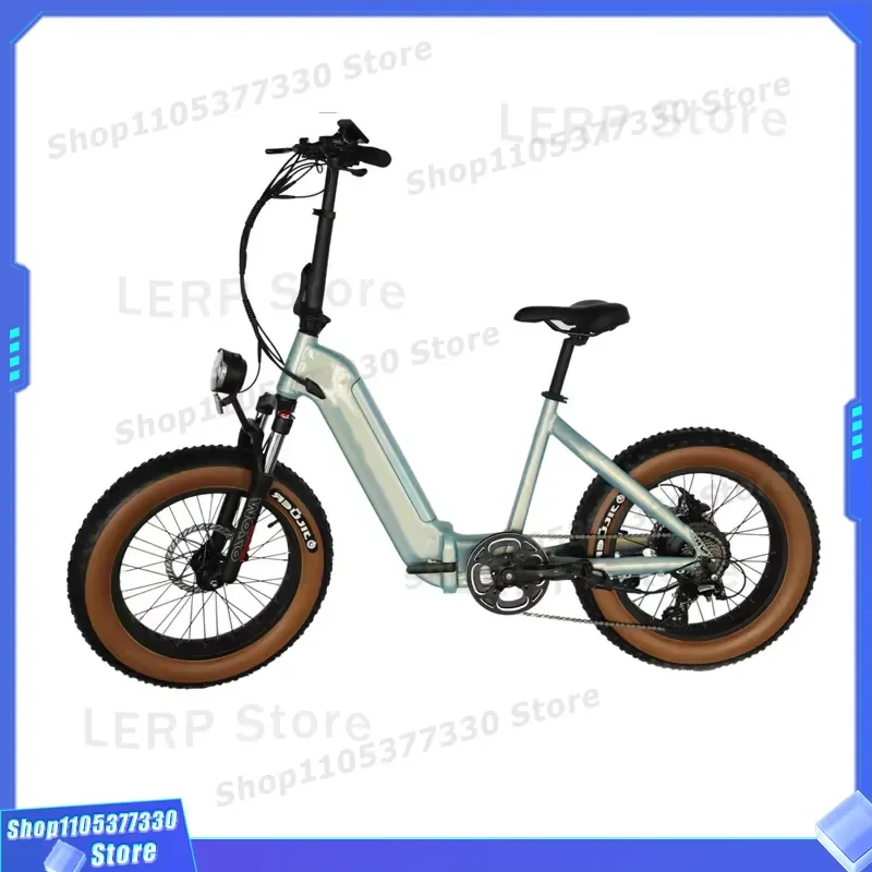 500W 750W Foldable Electric Bike 48V 15Ah Hidden Battery Lightweight E Bicycle 2025 New Design Compact Folding Ebike for City