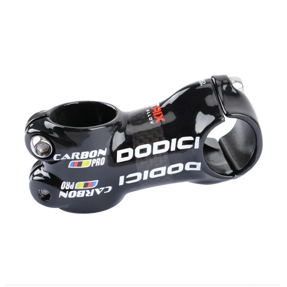 

DODICI 25.4mm*28.6mm Carbon Fiber 3K Luster+Aluminum Alloy Balance Handlebar Riser Road Bicycle Super LIght Short Handlebar
