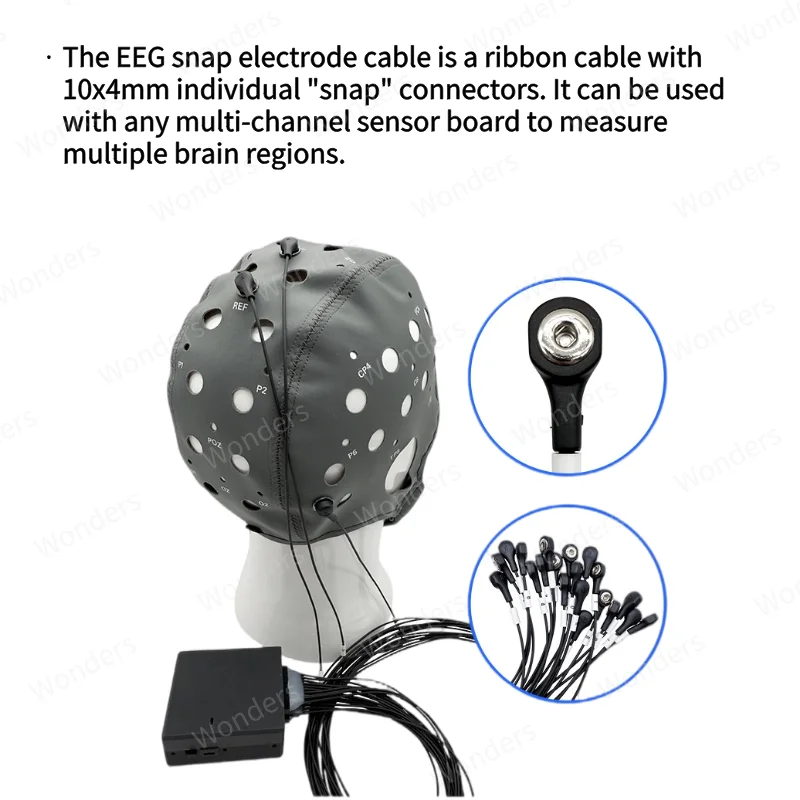 Equipo de adquisición EEG multicanal 4/8/16, Kit de desarrollo WiFi Bluetooth Compatible con Software OpenBCI de código abierto