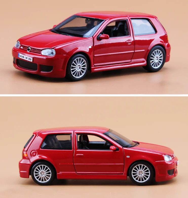 1:24 Golf R32 Alloy Sports Car Model Diecast Metal Vehicles Car Simulation Collection Gift Toy