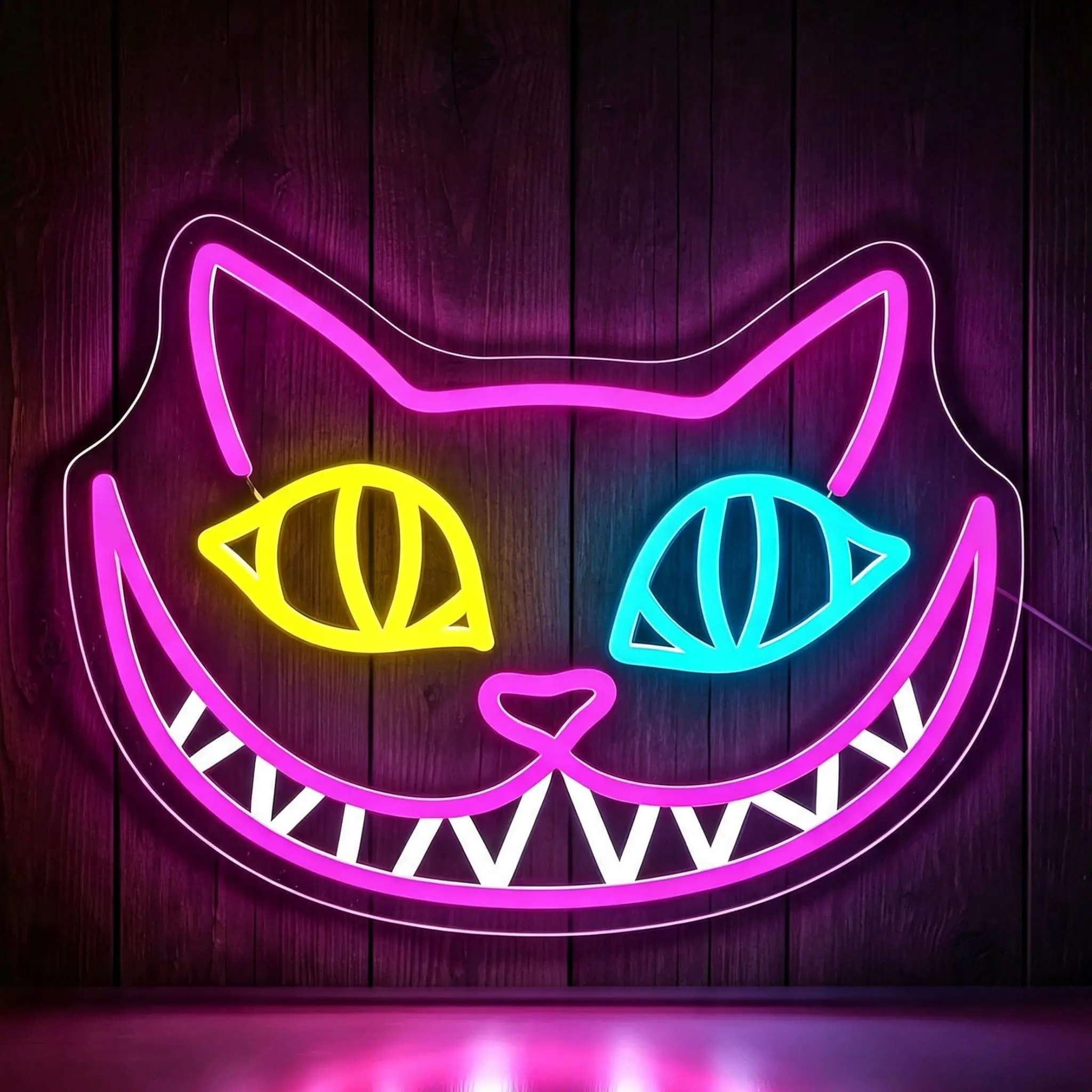 Cat Neon Sign for Wall Decor Fairy Tale LED Light for Man Cave | Dimmable Cat Fairy Tale Neon Light, Bedroom, Living Room Decor