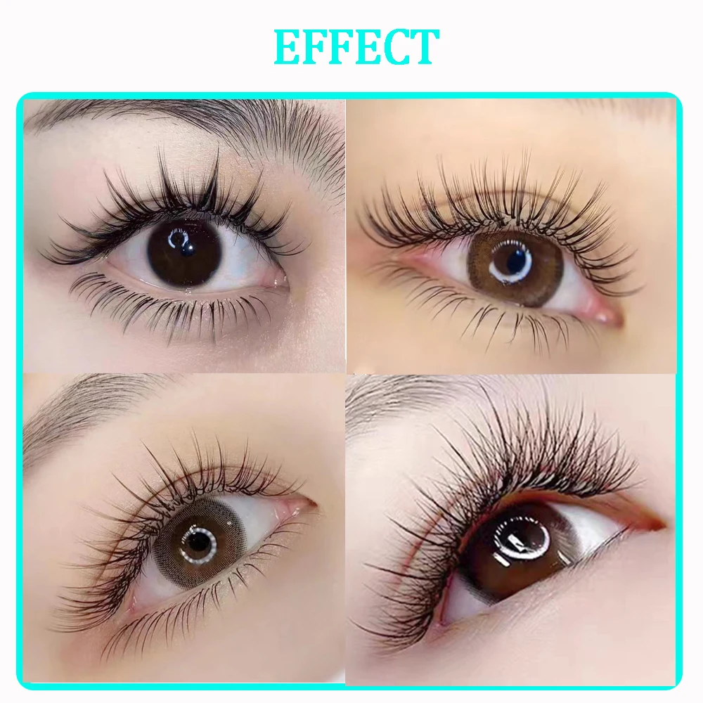 Camellia Künstliche Wimpernverlängerungen, Natürlich Weich, Einfach zu Formen, Einzelwimpern 0,05 0,07 LJ LB LC LD LU Typen Make-up – Detail 8