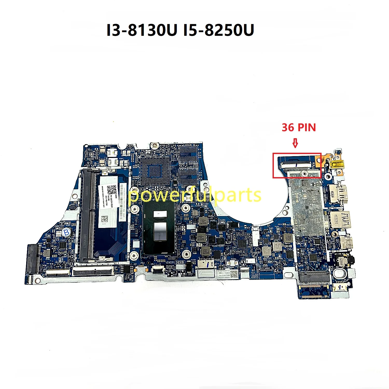 

NMB601 NM-B601 для Lenovo Yoga 530S-15IKB, материнская плата 5B20R19582 5B20R08511 I3-8130U i5-8250U, процессор, 36-контактный разъем