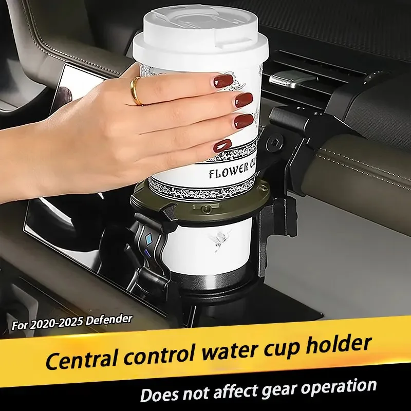 

Для Land Rover Defender 90 110 130 2020-2025 модифицированный центральный консольный держатель для стаканов, подставка для напитков на двери автомобиля, аксессуары