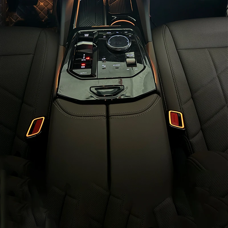 LED مقعد حزام مشبك الضوء المحيط لسيارات BMW 3 5 6 7 سلسلة X3 X4 X5 X6 X7 مشبك الأمان الديكور مزامنة الإضاءة الملحقات