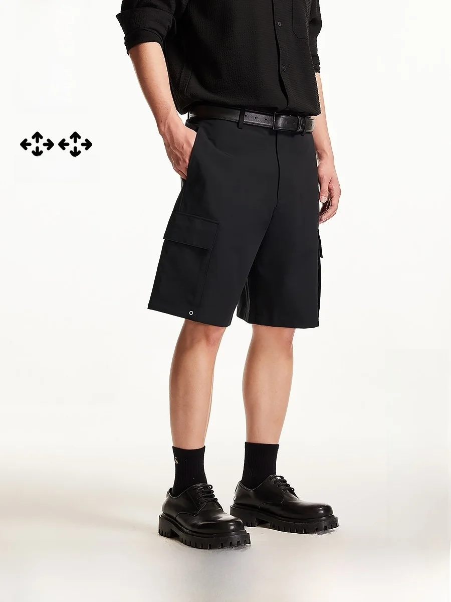 

Jack Jones Men's Casual Loose Elastic Spring New Five-Point Workwear Function Shorts Youth Vitality Style Nylon Fabric