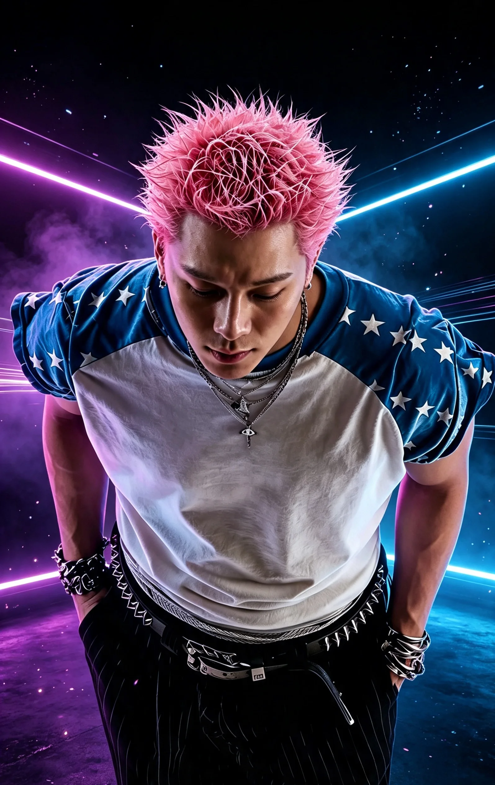 Y2K Vintage Star Patchwork Raglan T‑Shirt Men Women Taeyang Same‑style Hip‑hop Loose Streetwear Polyester Short‑sleeve Tops