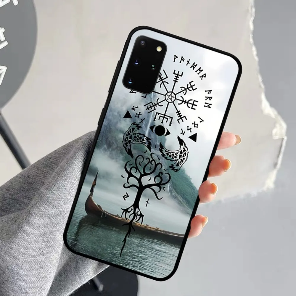 V-Viking Vegvisir Logo Phone Case For Samsung S 9 10 20 21 22 23 30 23plus Lite Ultra FE S10lite Fundas