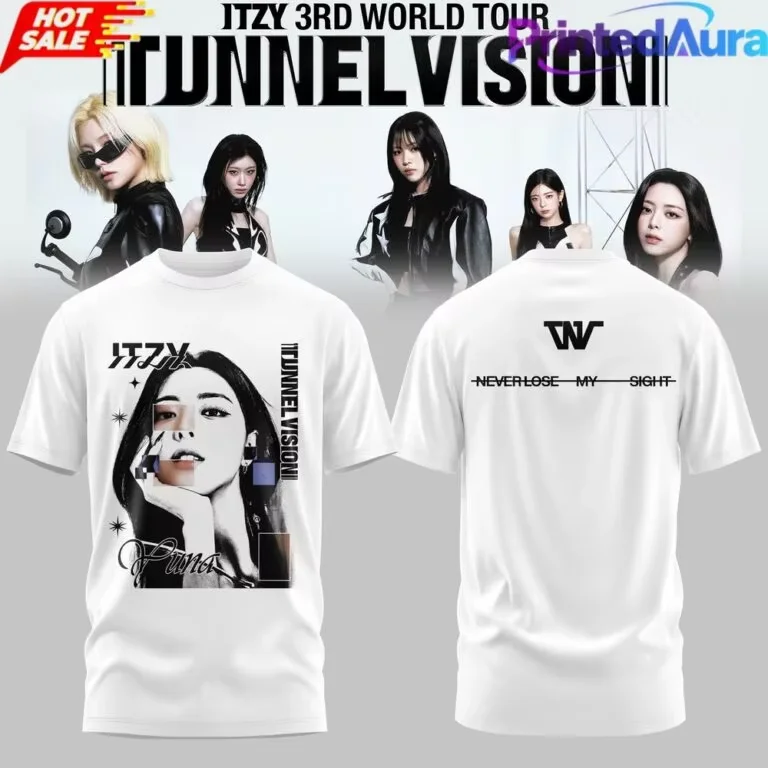 2026 New ITZY 3RD World Tour Graphic T-Shirt Unisex Ins Y2k Style Short Sleeve Summer Daily Casual Street Tee Top