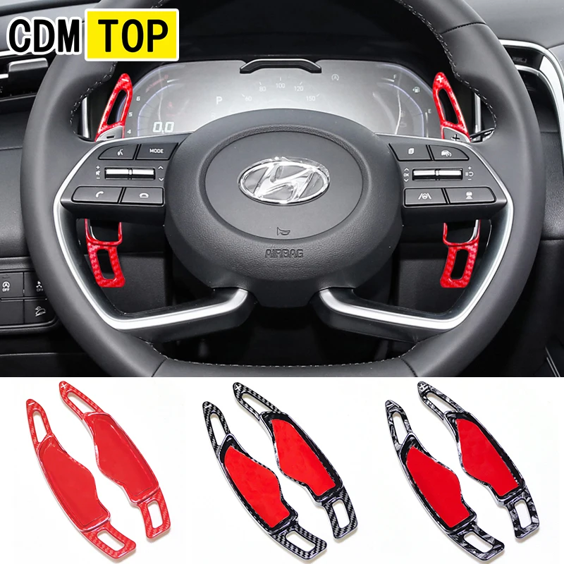 For Hyundai Steering Wheel Shift Paddle Shifter Extension For Hyundai Elantra Sonata Tucson Genesis G70 Accessories