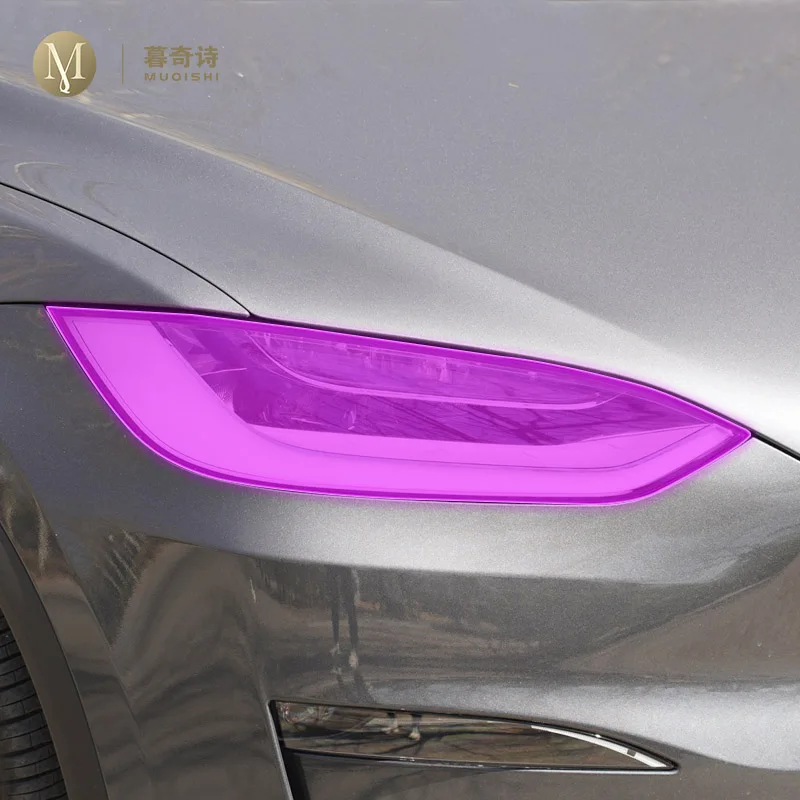 

For Tesla Model X 2023. Zewnętrzna folia samochodowa TPU PPF Reflektory Folia ochronna Przeciw zarysowaniom Membrana naprawcza Wędzony reflektor refit