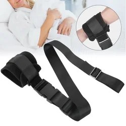 Patients Limbs Restraint Strap Elderly Wrist Ankle Fixation Belt Medical Constraints Strap Black Upper Limb Safe Stables Durable