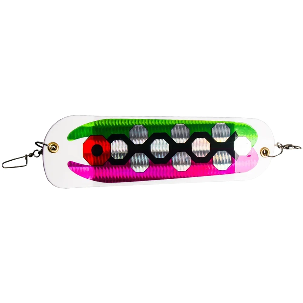 21cm Trolling Diver Salmon Flash Lure Fish Shaped Resistant ABS Bait With Bearing Swivel For Ring For Deep Sea Fishing Tackle Ac