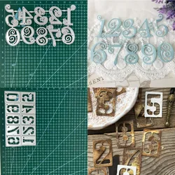 0-9 Numbers Digits Metal Cutting Dies Stencils For DIY Scrapbooking Words Photo Album Decorative Embossing DIY Paper Card