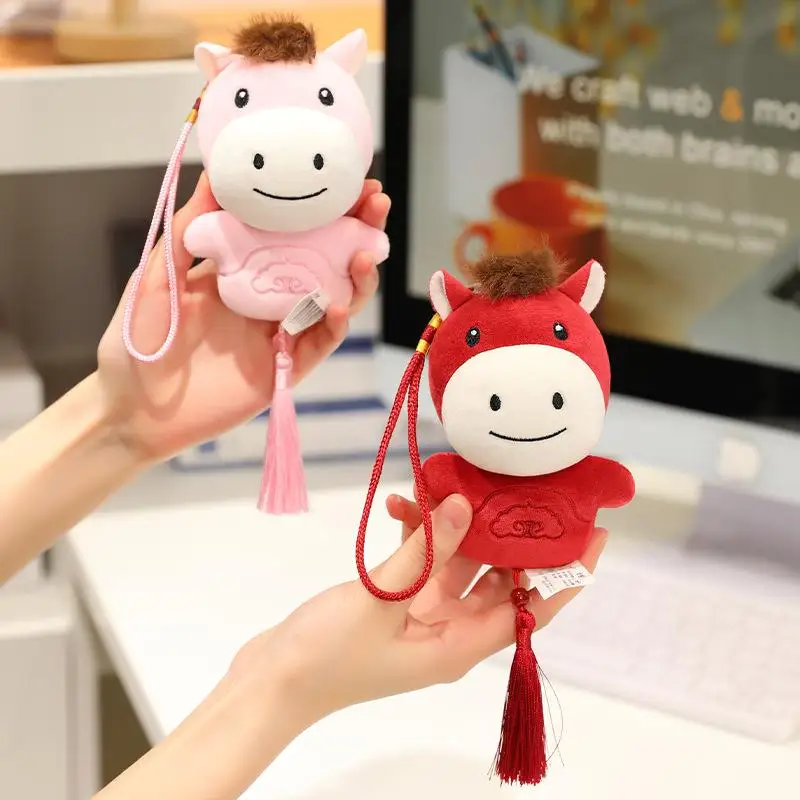 1 ピース馬ぬいぐるみキーホルダーおもちゃ素敵なポニー人形かわいいぬいぐるみバッグペンダント DIY 装飾女の子の誕生日ギフト