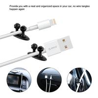 8Pcs Car Wire Cable Holder Multifunctional Tie Clip Fixer Organizer Car Charger Line Clasp High Quality Headphone Cable Clip