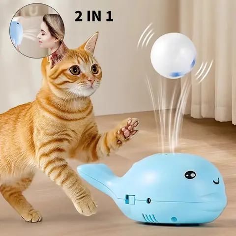 고양이 전기 장난감 휴대용 부동 공 고양이 장난감 USB 전원 새끼 고양이 대화 형 놀이 공 장난감 고양이를위한 만화 훈련 장난감