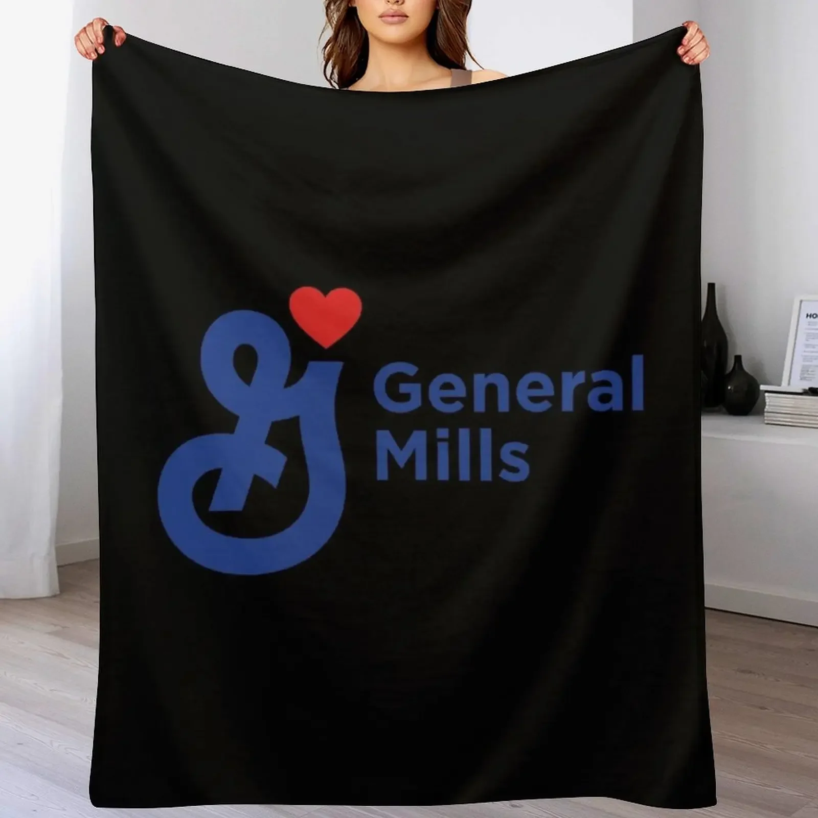 

general mills Logo Throw Blanket Multi-Purpose wednesday Large Designers Blankets