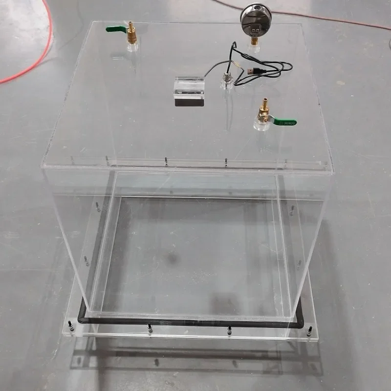 Transparent edible fungus inoculation box