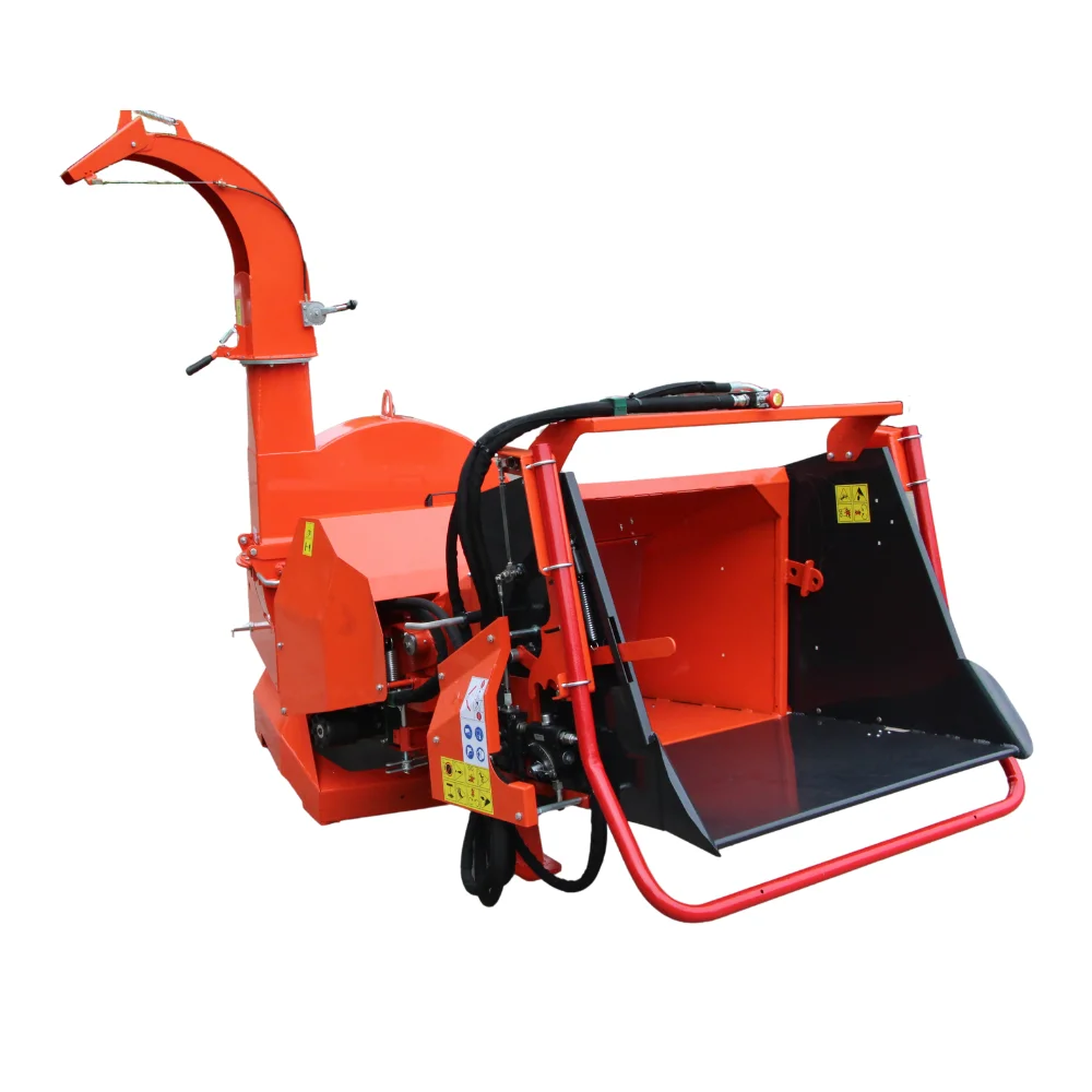 

Forestry Machinery Pro Wood Log Shredder PTO Hydraulic Feeding Wood Chipper Branch Chopper for Tractor