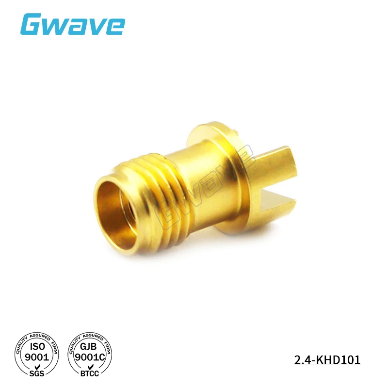 

2.4mm Female Terminal Connector DC-50GHz Suitable for 1.68mm Thick PCB Board 2.4-KHD101