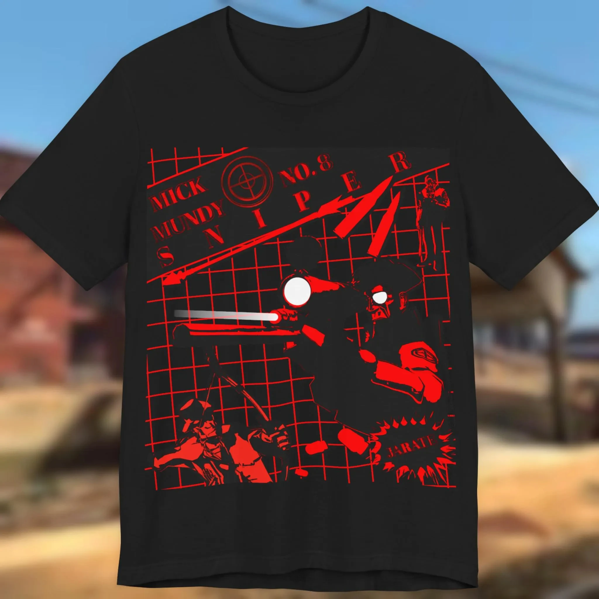 TF2 Sniper Shirt, Street Style Men's Casual T-Shirt  Couple's All-Season Streetwear Shirt  vintage t shirt oversized t shirt