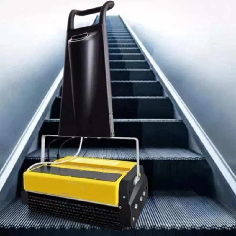 Máquina de Limpeza de Escadas Rolantes Manual, Equipamento de Limpeza de Escadas Públicas, Equipamento de Manutenção de Saneamento para Shopping Centers