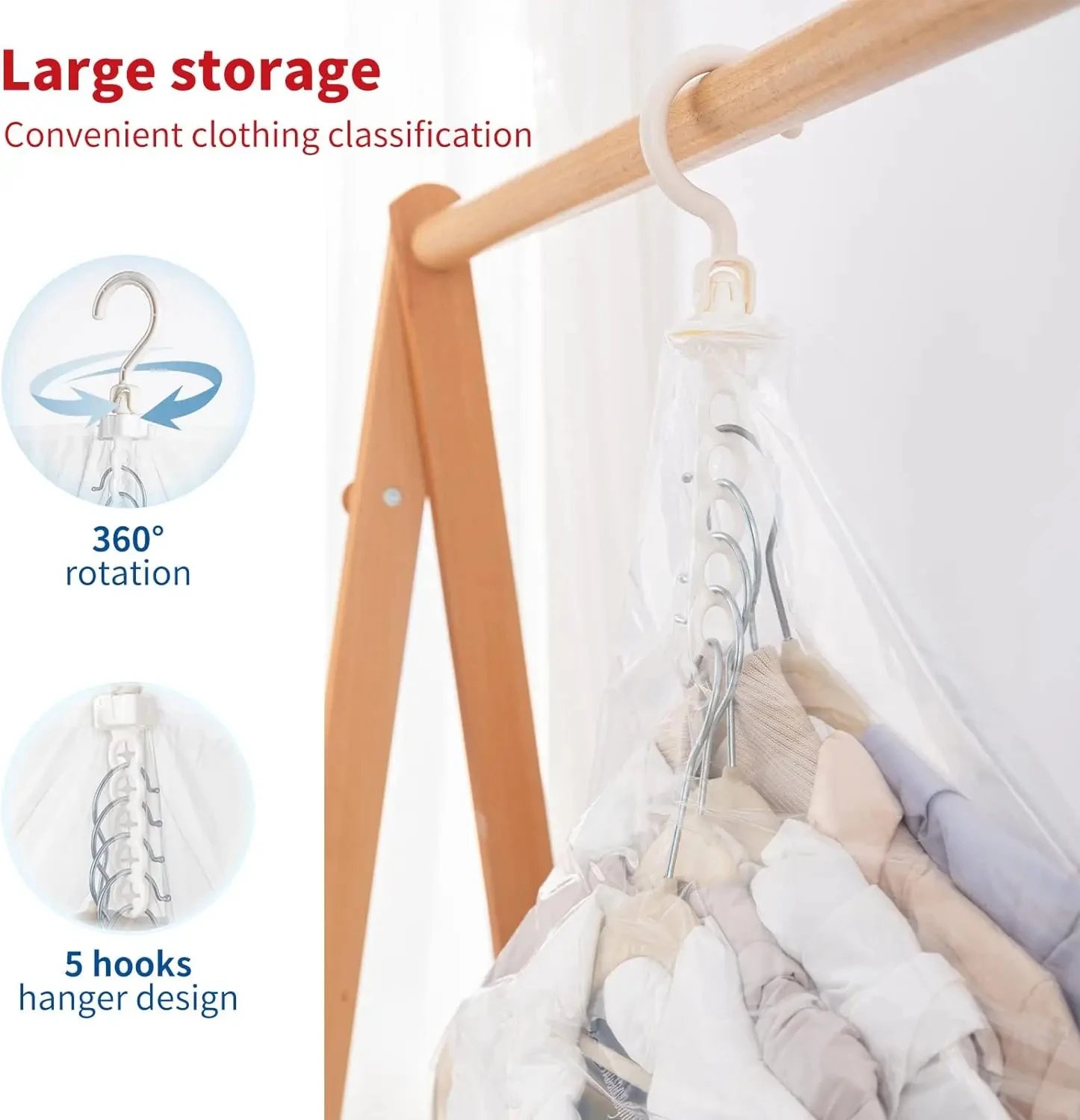 Hanging Organizers, Vacuum Storage Sealing Bags, Compression pack for Clothing, Suits and Jackets, Closet Organizers/Storage