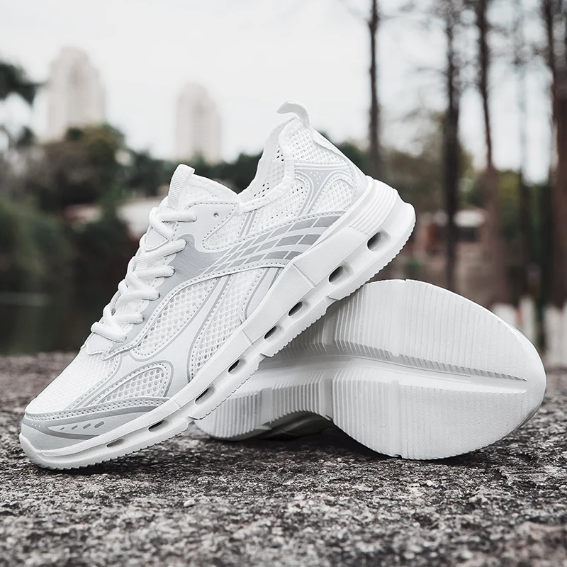Summer Breathable Hollow Mesh Shoes, Trendy Shoes, River Tracing Quick Drying Mesh Sports Shoes