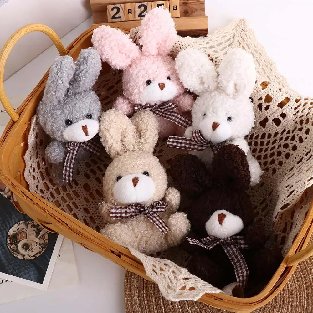 Car Key Ring Ornaments Bunny Doll Pendant Rabbit Pendant Plush Doll Key Chain Korean Style Key Buckle Women Key Holder