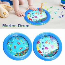 Bead Marine Drum Musical Educational Sound Drum Percussion Drum Animal Graphic Sea Drum Musical Instrument Percussion For Boys