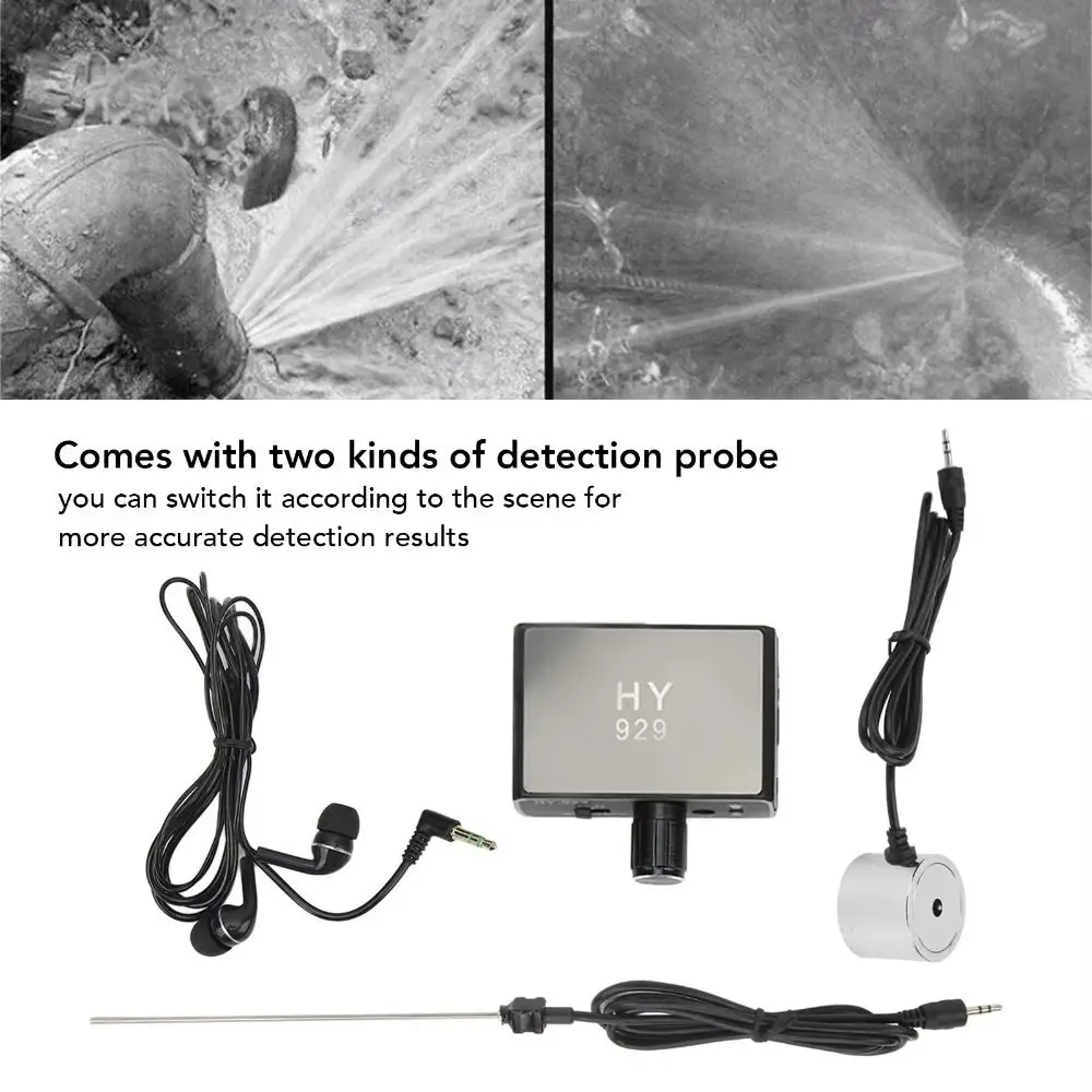 High Strength Water Leakage Detector Dual Probes Rechargeable Battery Water Leak Detector High Accuracy Strong Penetration