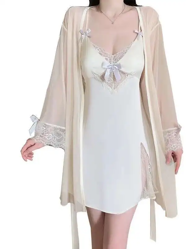 مثير الدانتيل شبكة القوس بلون عارية الذراعين العميق الخامس الحمالات فستان بلا أكمام رغبة نقية فستان غير رسمي للمرأة أنيقة T2Y4