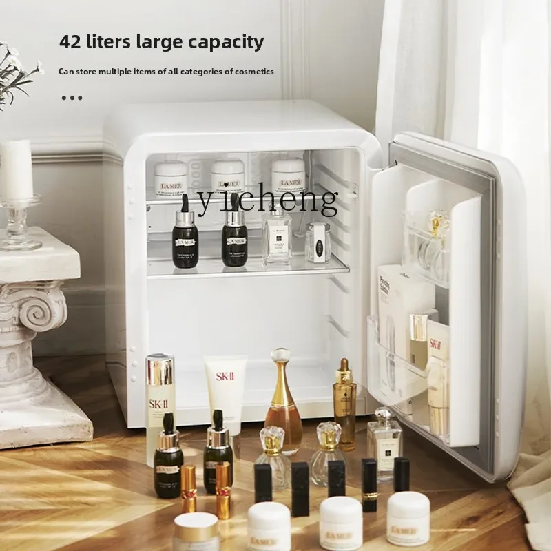 

Cosmetics Refrigerator White Retro Small Mini Skin Care Mask Beauty and Beauty Special