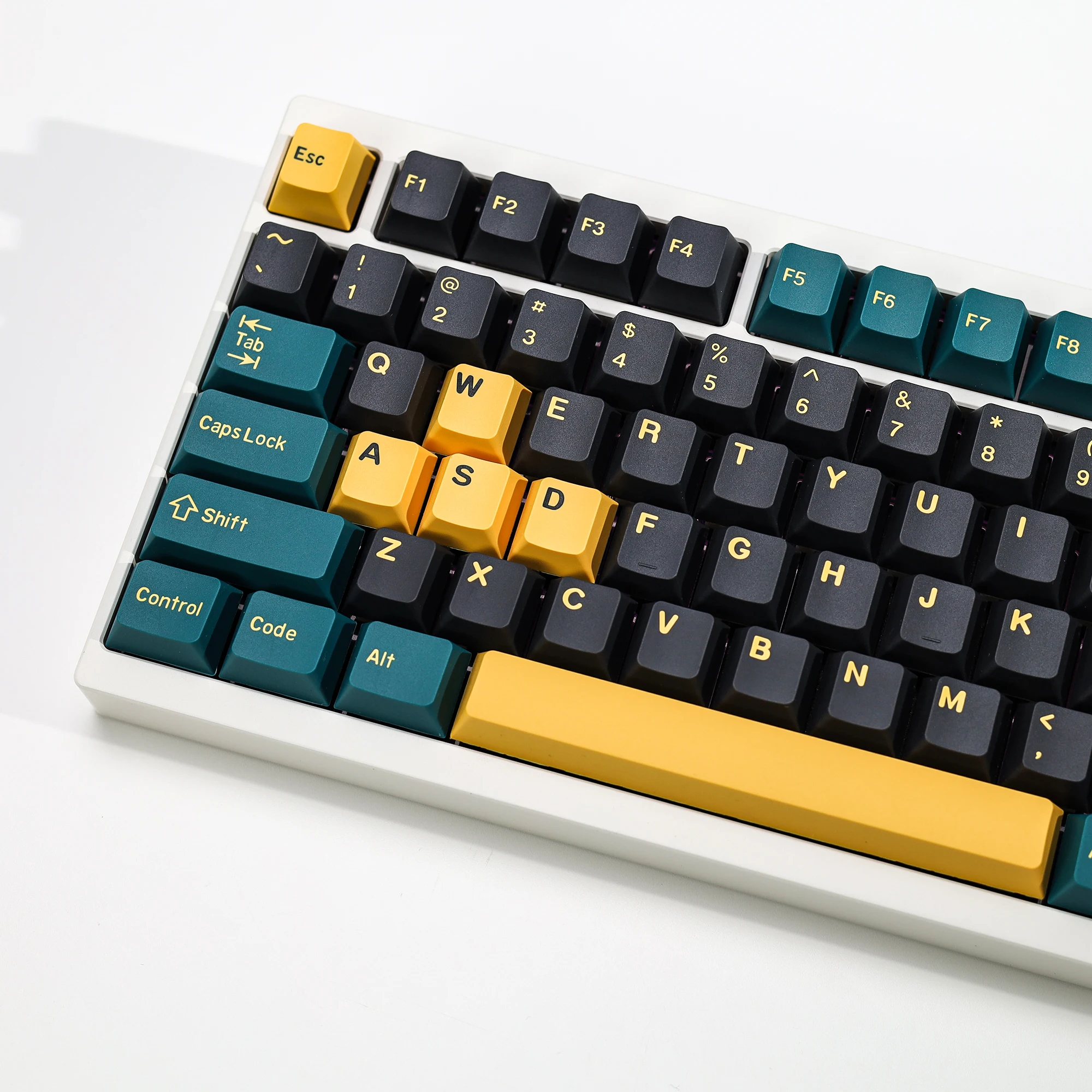 KBDiy 174 Keys/Set PBT GMK Marrs Green Keycap Custom Double Shot Cherry Profile Keycap for Mechanical Keyboard ISO DIY MX Switch