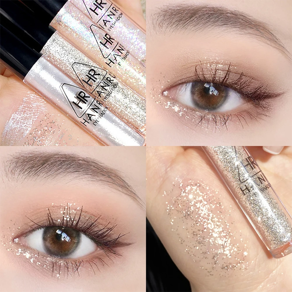 Pearlescent Fine Shimmering Eye Shadow Liquid Waterproof Eye Makeup Brightening Liquid Pearlized Eyeshadow Glitter