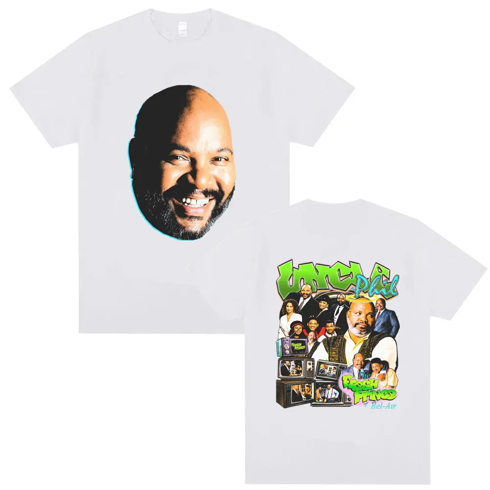 2026 Camisetas del Príncipe Fresco de Bel Air, Actor Will Smith, Phillip Banks, Camisetas de Algodón para Hombre, Camiseta Vintage para Hombre