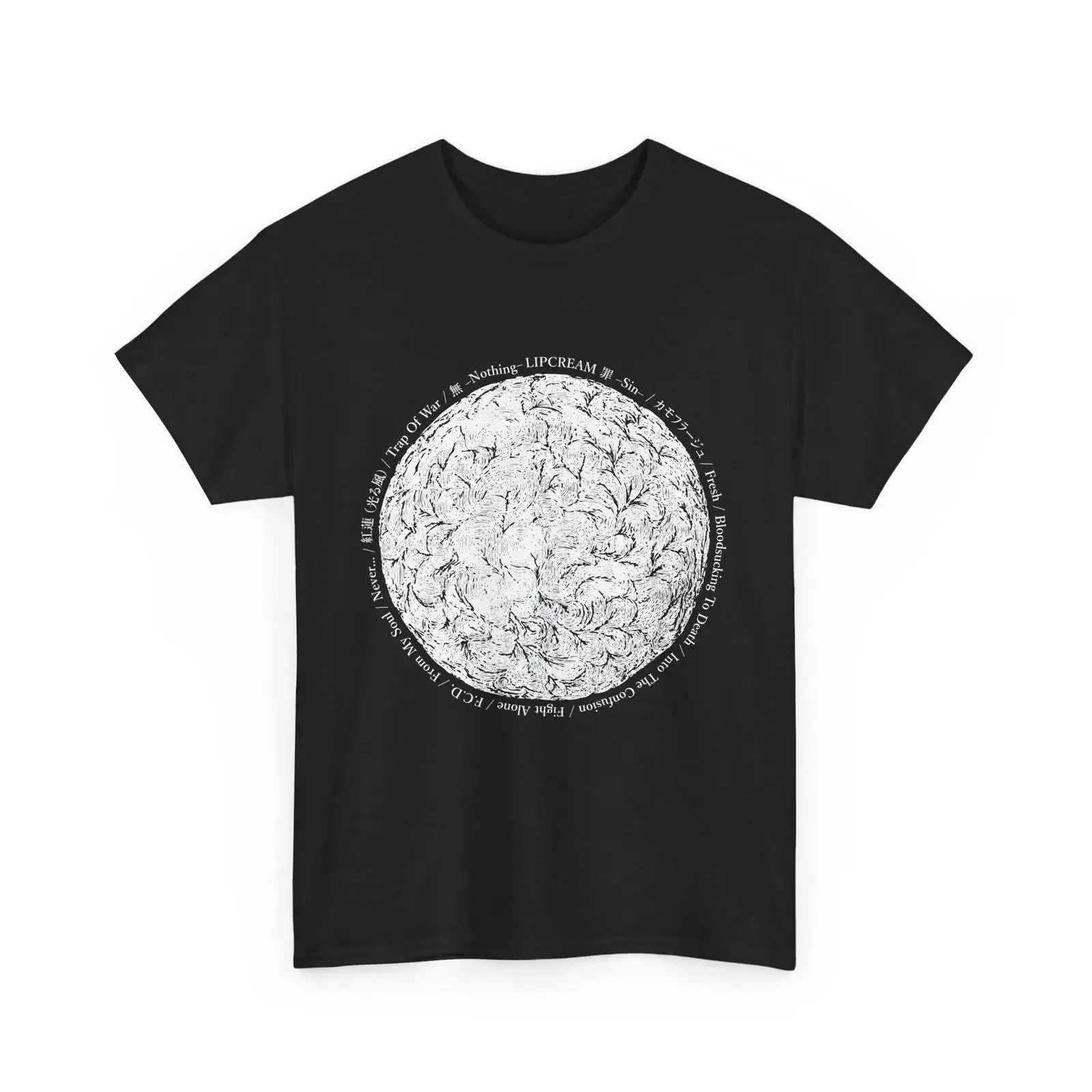 Lipcream T Shirt Classic Japanese Hardcore Old School Punk 10 colorways vintage Washed Breathable homme Stretched Unisex